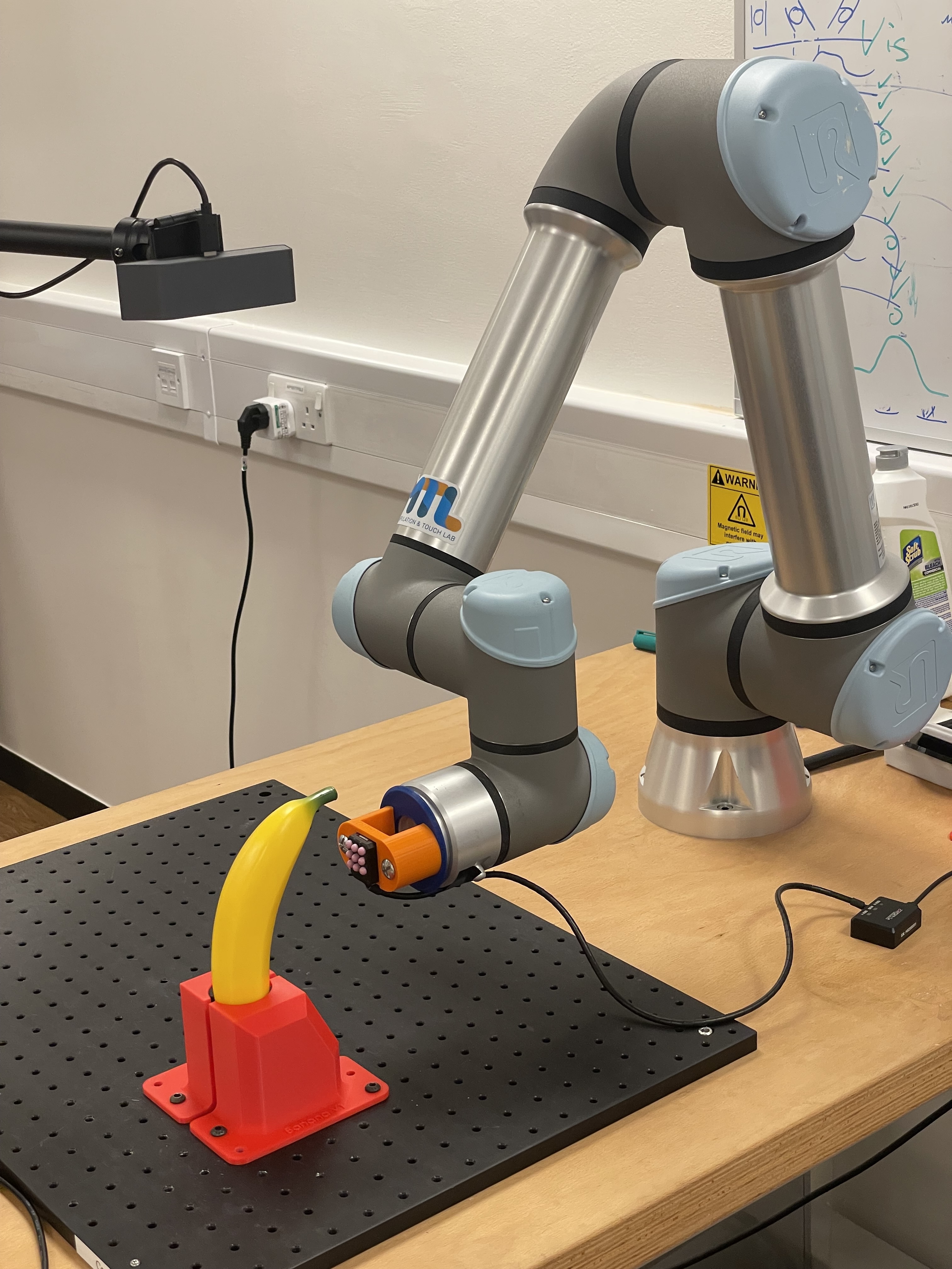 Tactile sensor research setup
